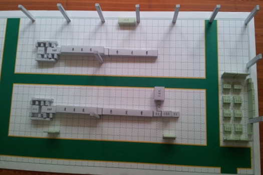 嘉泰试点区域精益布局沙盘模型成功制作完成